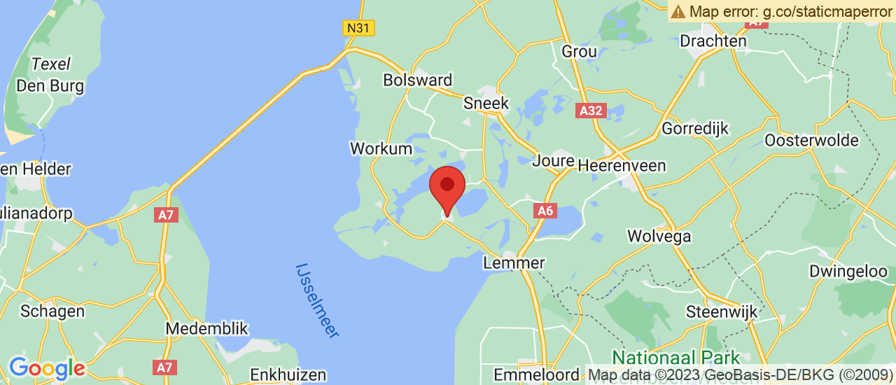 Google maps locatie van Durk Ykema auto's