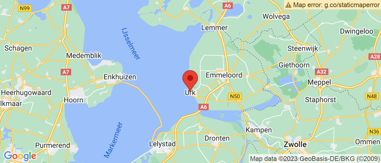 Google maps locatie van Autocentrum Flevoland
