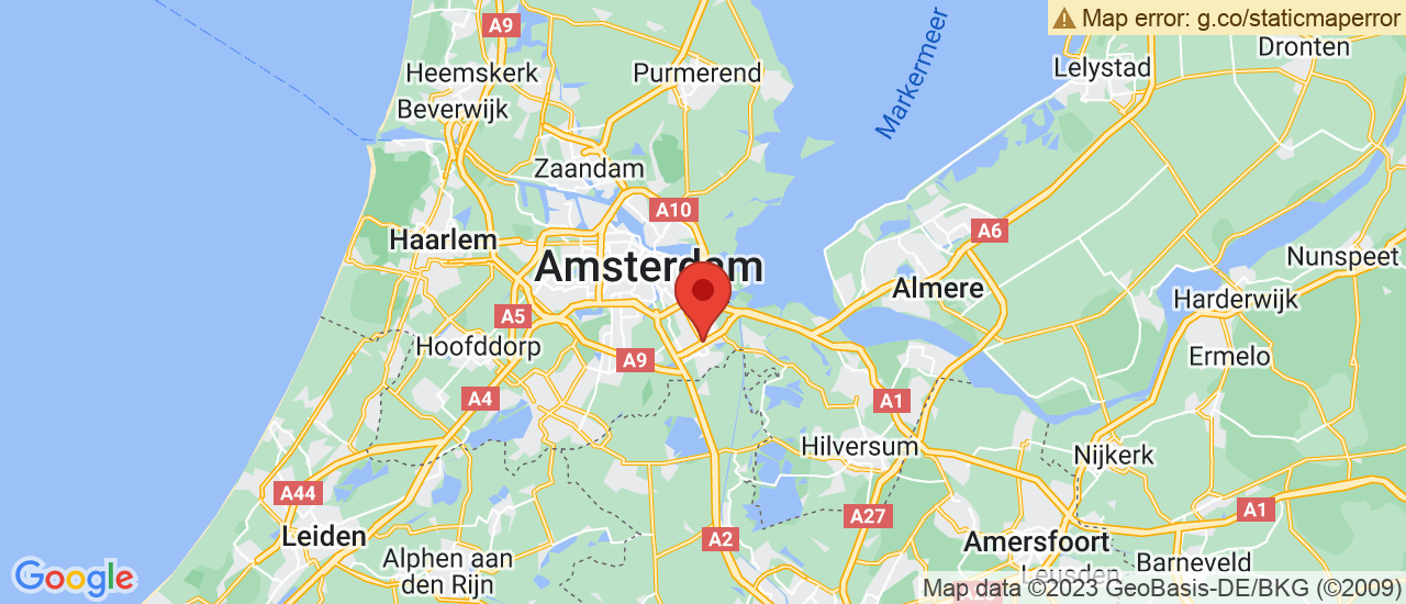 Google maps locatie van Porsche Centrum Amsterdam