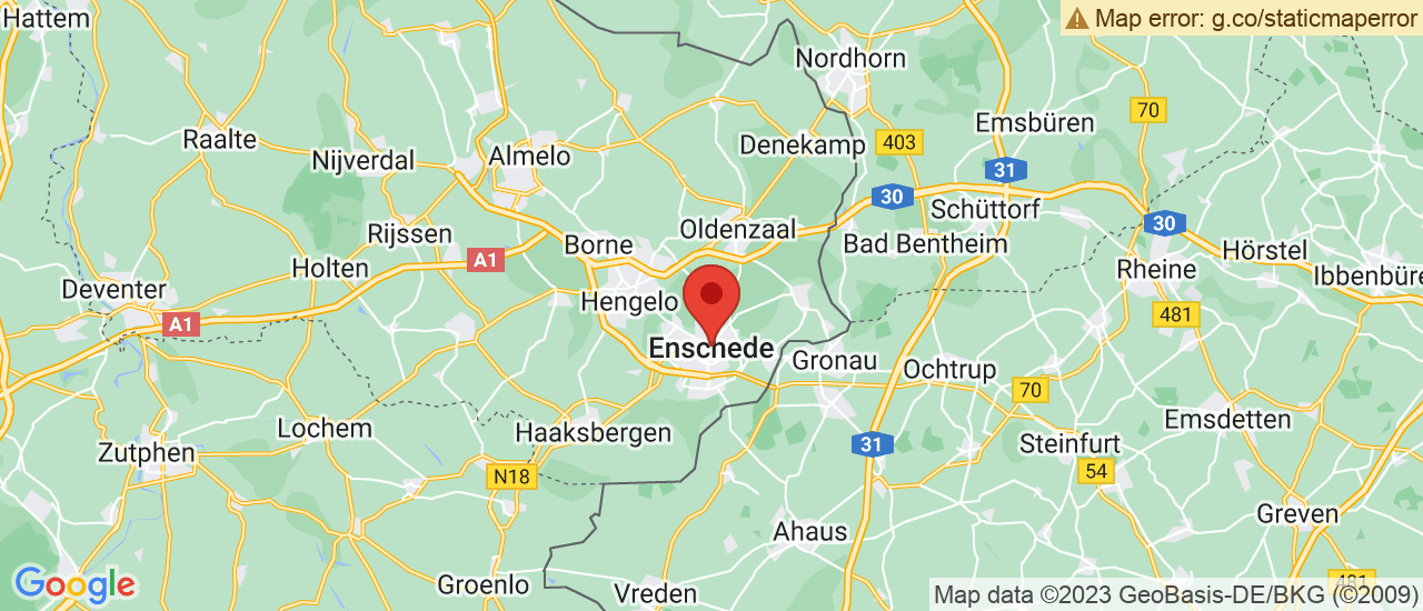 Google maps locatie van Peterman Toyota/Lexus Enschede