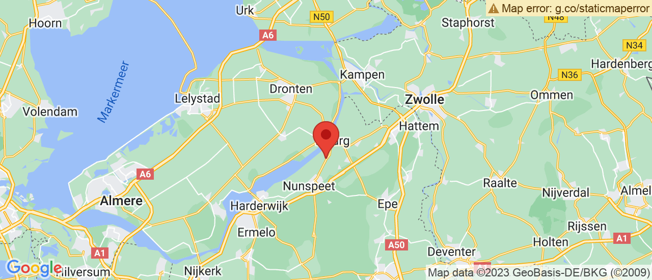 Google maps locatie van Autobedrijf Wijnne Doornspijk