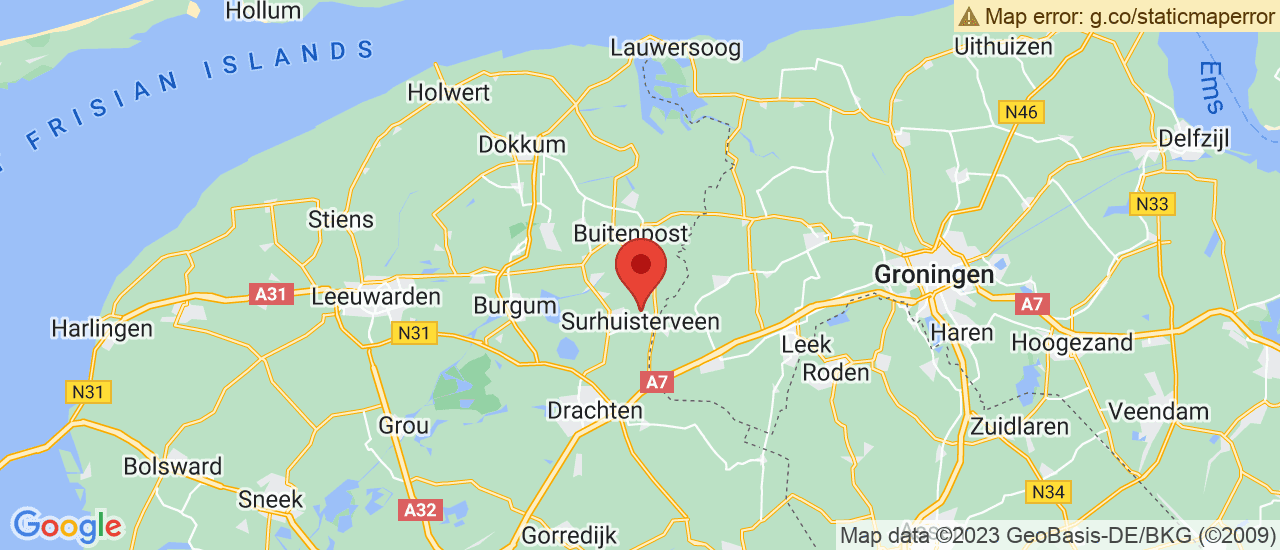 Google maps locatie van Auto Bijlsma