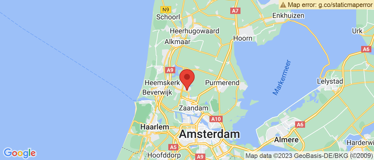 Google maps locatie van Budget Luxury Cars B.V.