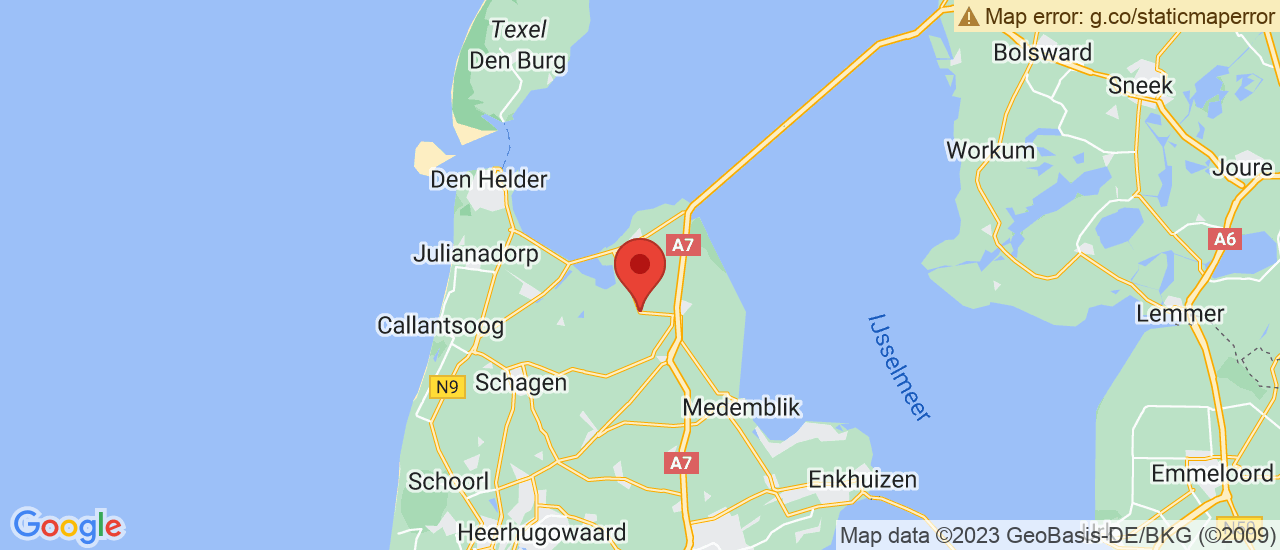 Google maps locatie van Garage de Vries/van Hal