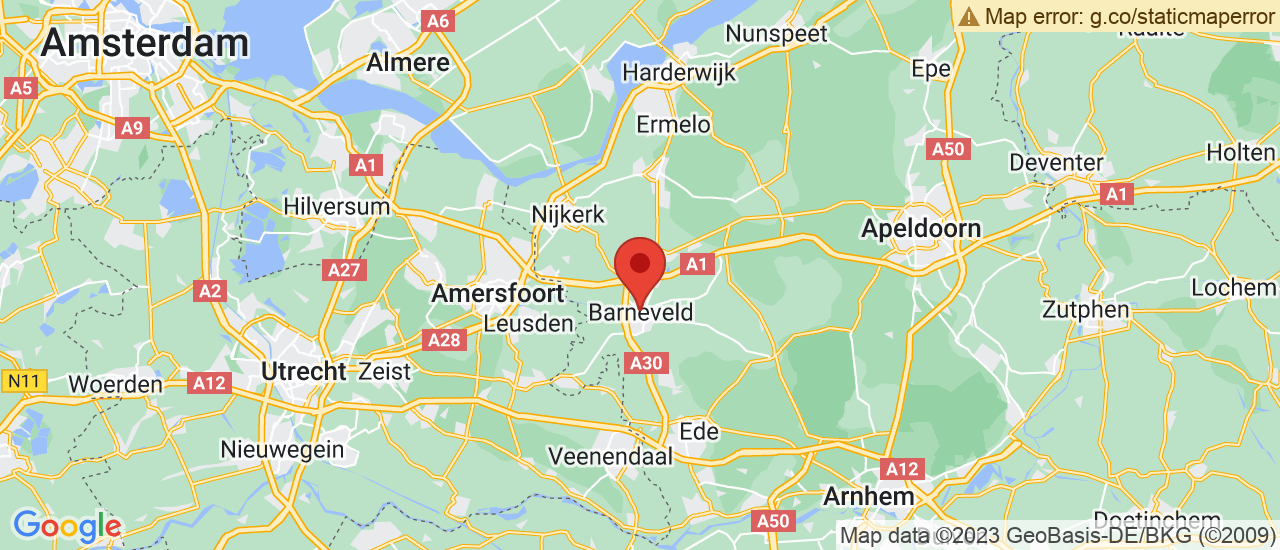 Google maps locatie van Autobedrijf van Domselaar BV Barneveld