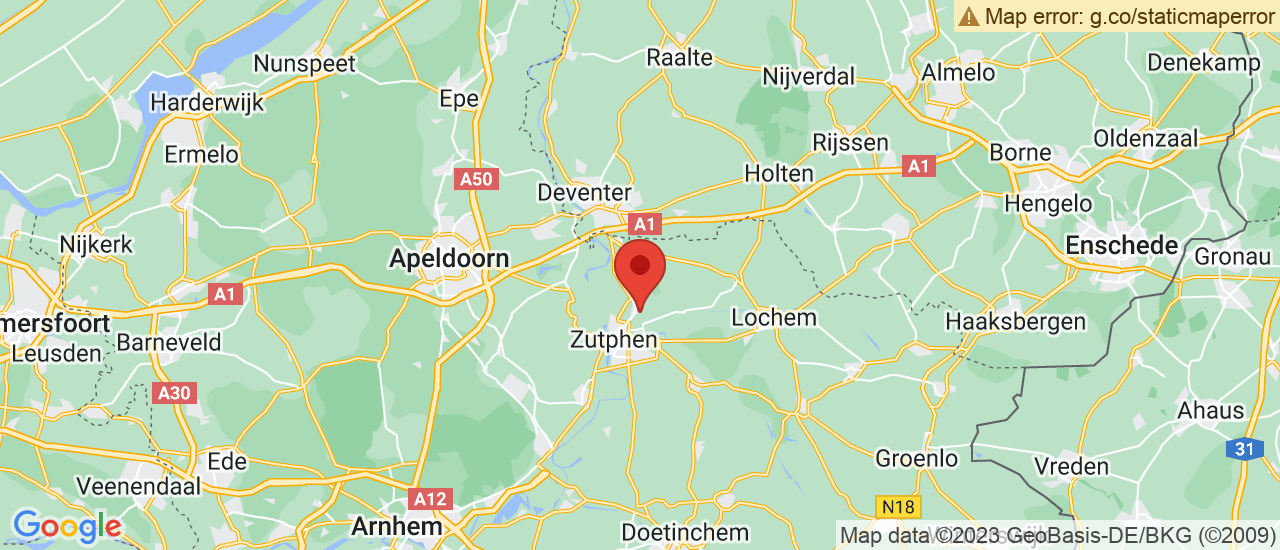 Google maps locatie van Auto Service Eefde