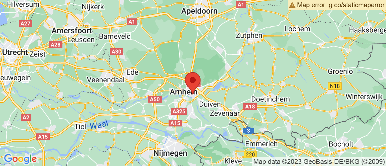 Google maps locatie van Vallei Auto Groep Arnhem SKODA