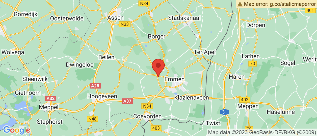 Google maps locatie van Autobedrijf Kroeze