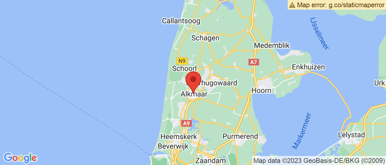 Google maps locatie van Autobedrijf de Haas