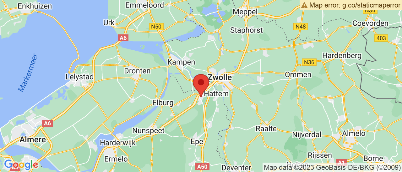 Google maps locatie van Automobielbedrijf Schaftenaar B.V.