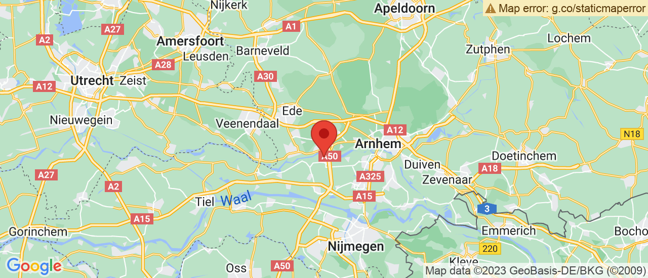 Google maps locatie van Autobedrijf J.G. de Kruijf B.V.