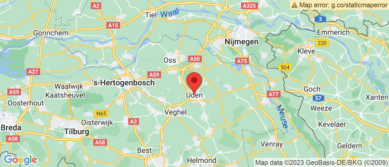 Google maps locatie van Autopark Uden BV