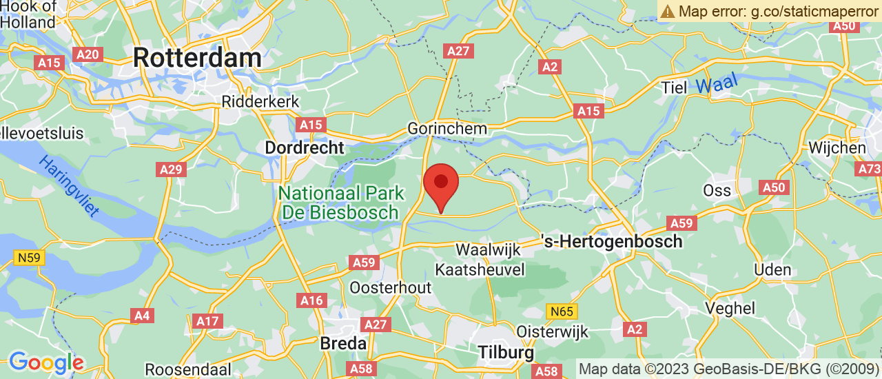 Google maps locatie van Roubos Auto's BV