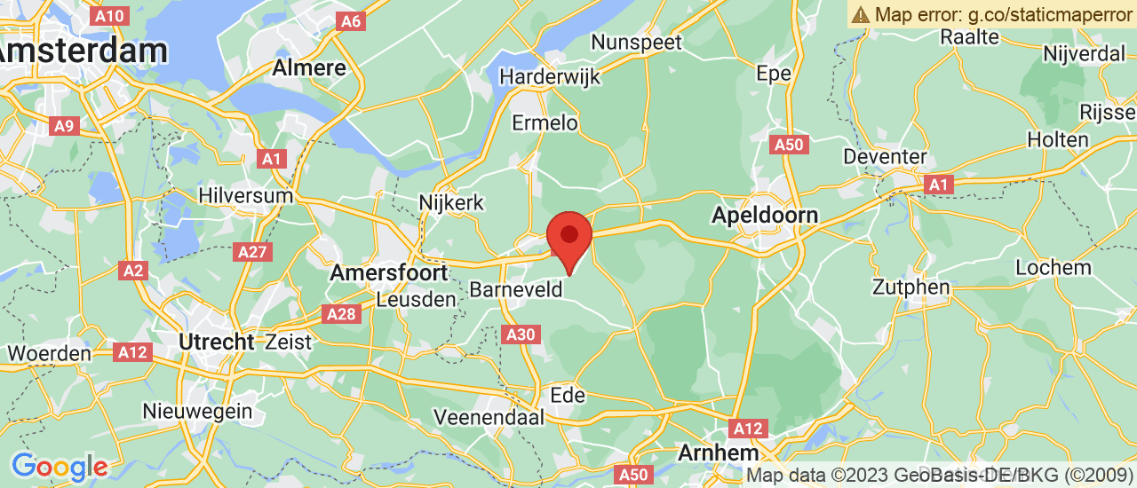 Google maps locatie van Budding Auto's B.V.