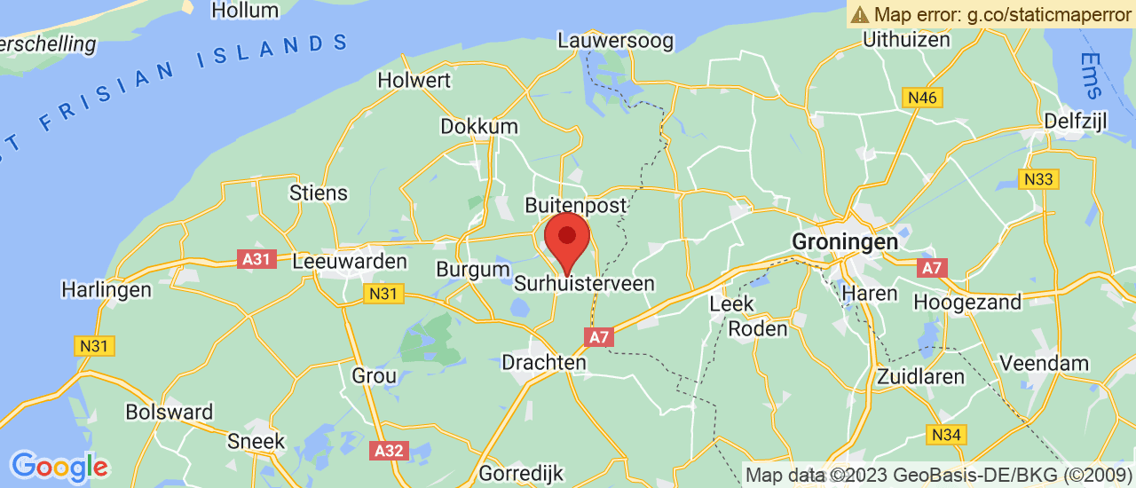 Google maps locatie van J.D. Pultrum