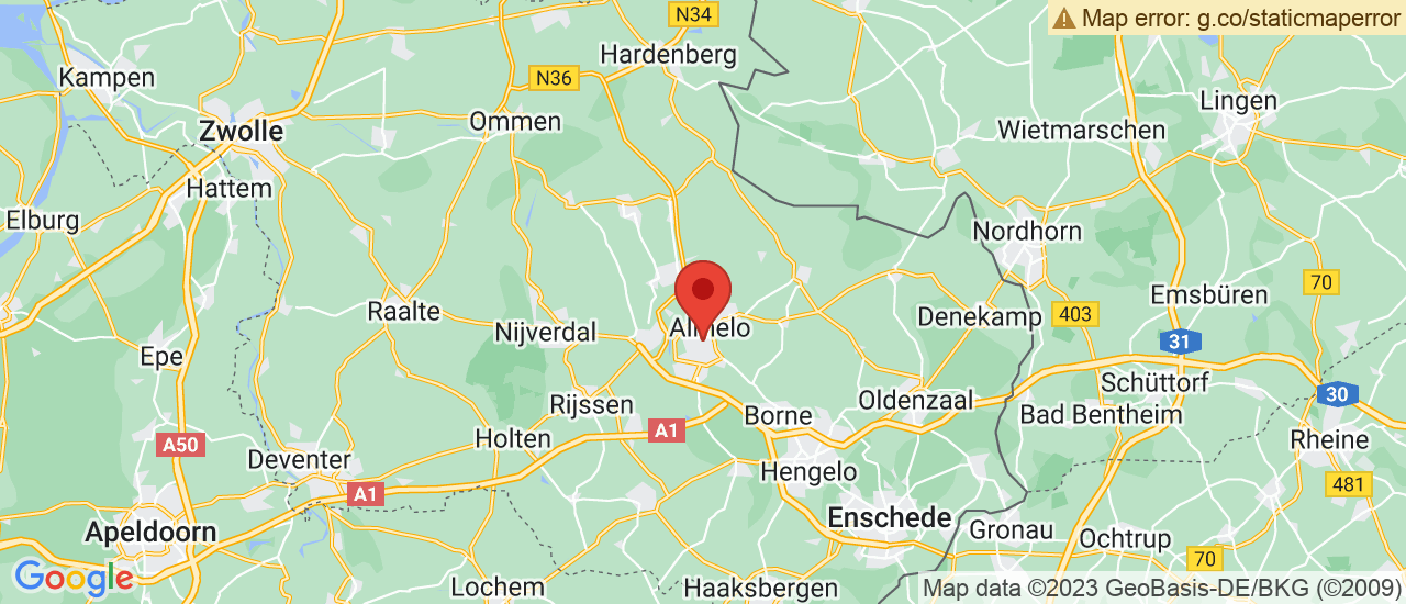 Google maps locatie van Firstgear Enschede B.V.