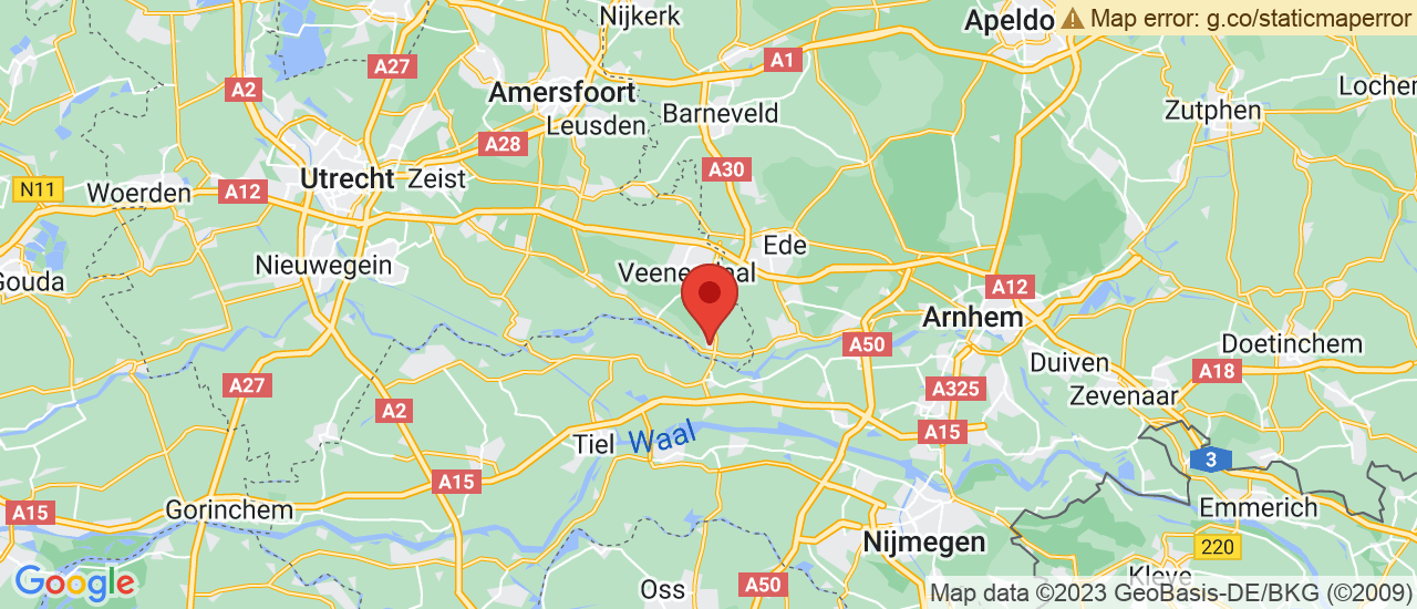 Google maps locatie van De Haas Auto