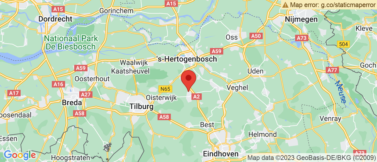 Google maps locatie van Autobedrijf Van de Sande