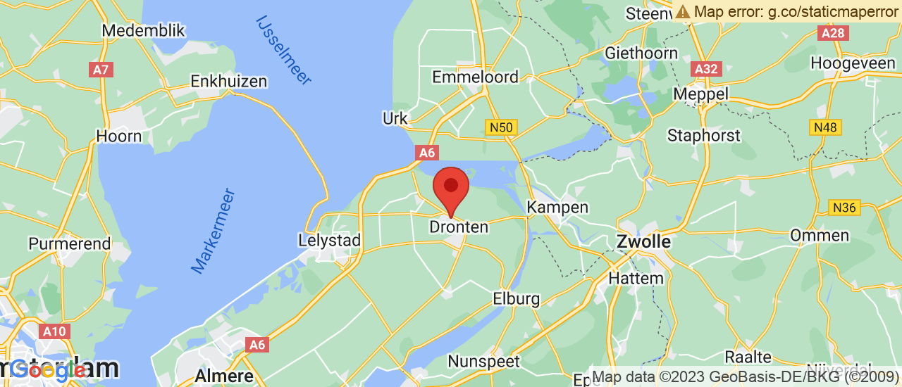 Google maps locatie van Douwe de Beer B.V.