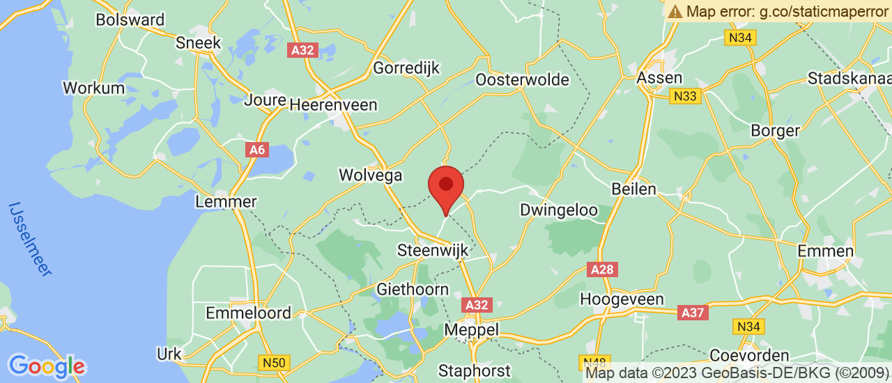 Google maps locatie van Autobedrijf J. Ruinemans