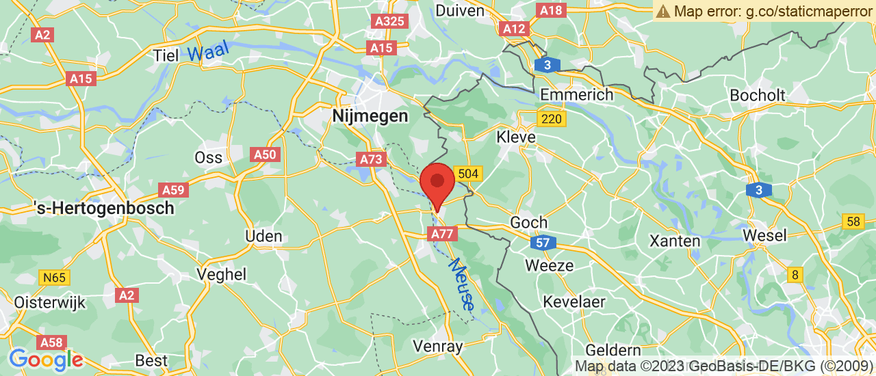 Google maps locatie van Autocentrum Gennep