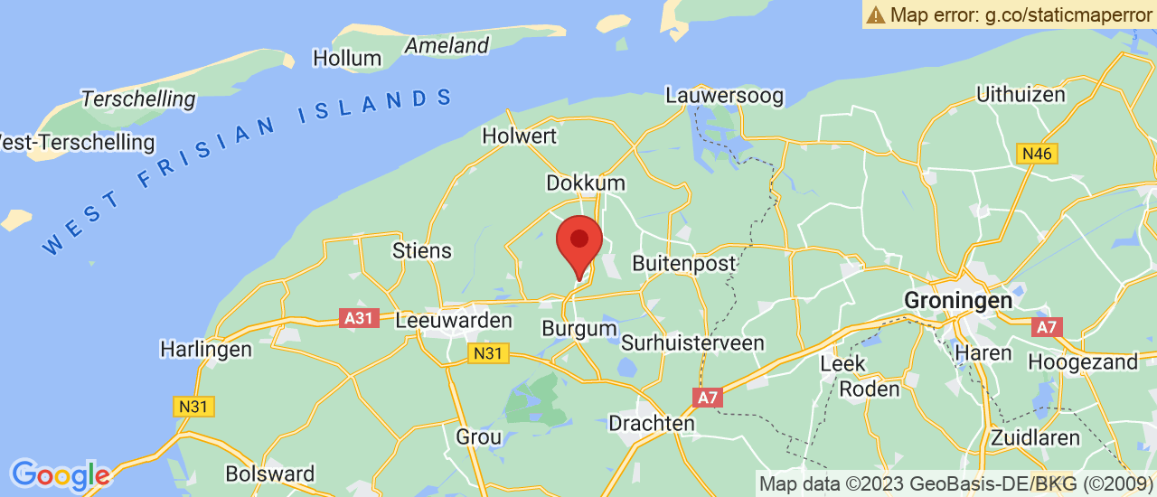 Google maps locatie van Van der Bij Auto's