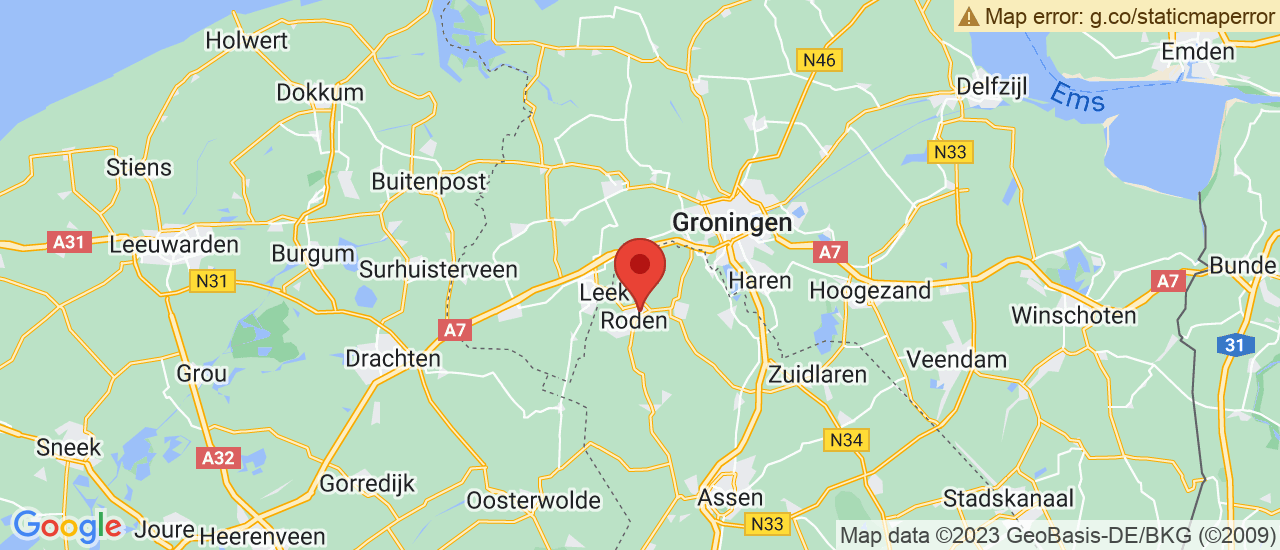 Google maps locatie van Liewes Roden