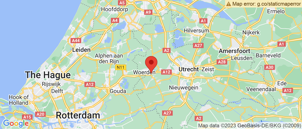 Google maps locatie van Van der Woude Auto's B.V.