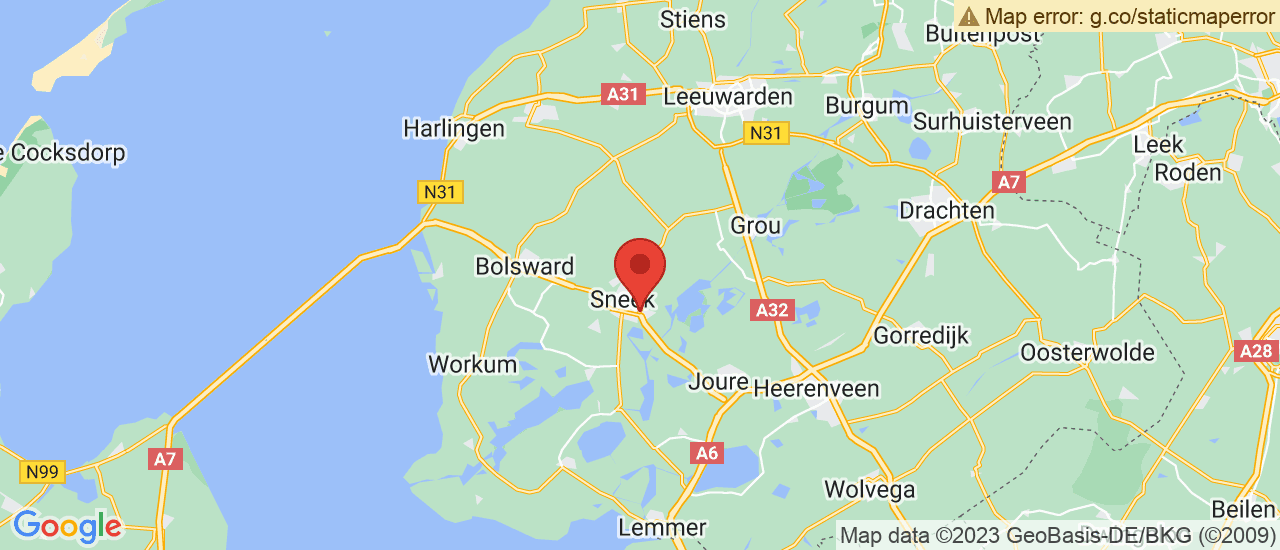 Google maps locatie van Autobedrijf Kaatsland