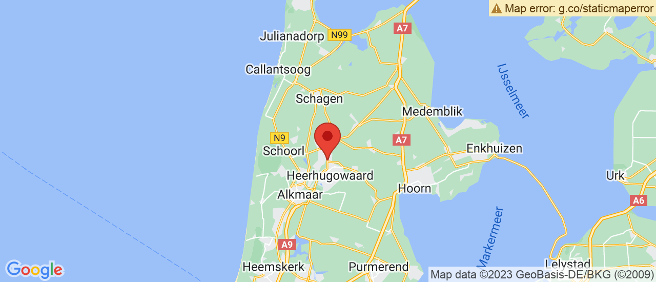 Google maps locatie van Autobedrijf Ringvaart
