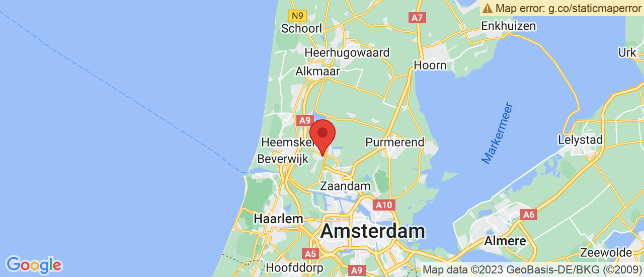 Google maps locatie van Autobedrijf R.S. Wouda