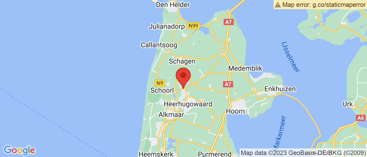 Google maps locatie van Bossen & de Bakker