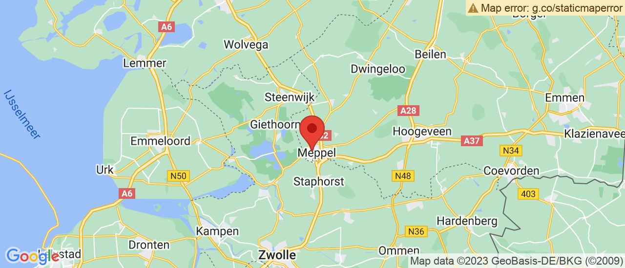 Google maps locatie van Autobedrijf R. Meijer