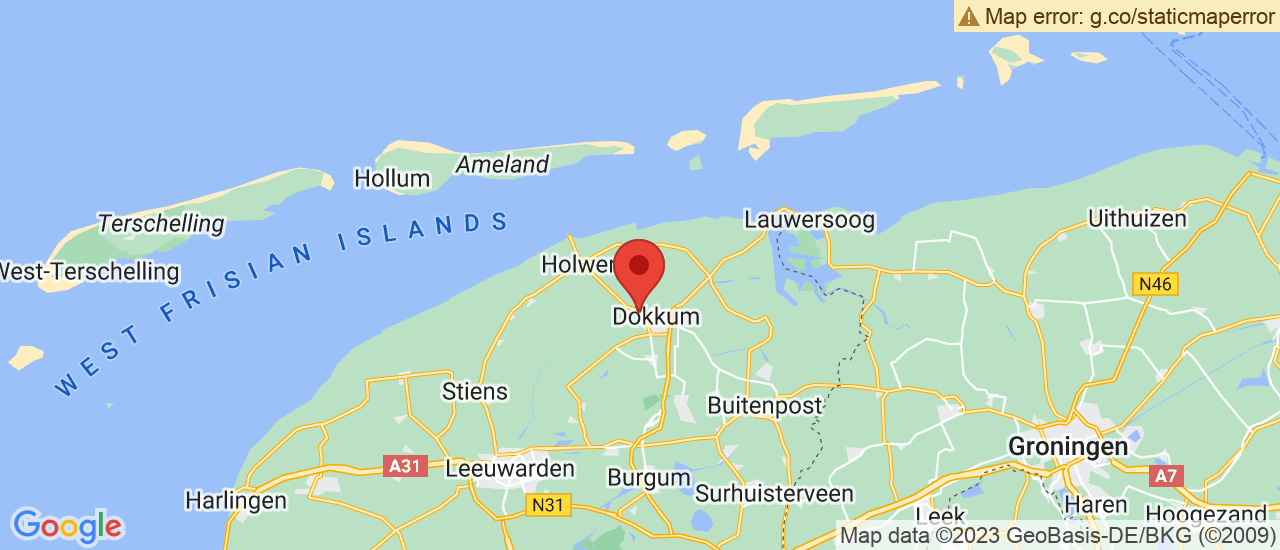 Google maps locatie van Autobedrijf P.Wijtsma