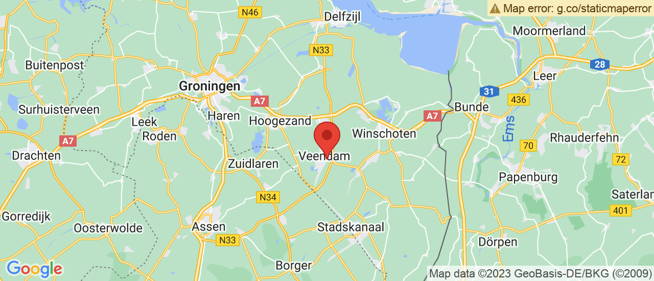 Google maps locatie van Autobedrijf Bas Antema