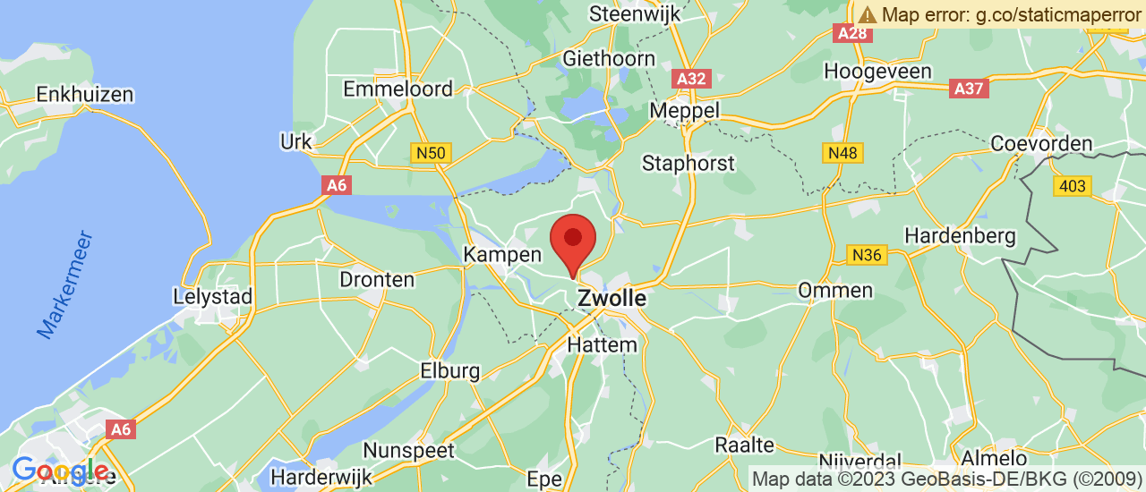 Google maps locatie van Blom Auto