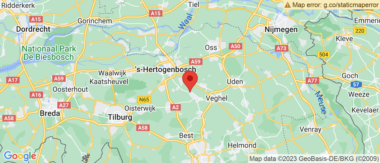 Google maps locatie van E. van Boxtel Auto's BV