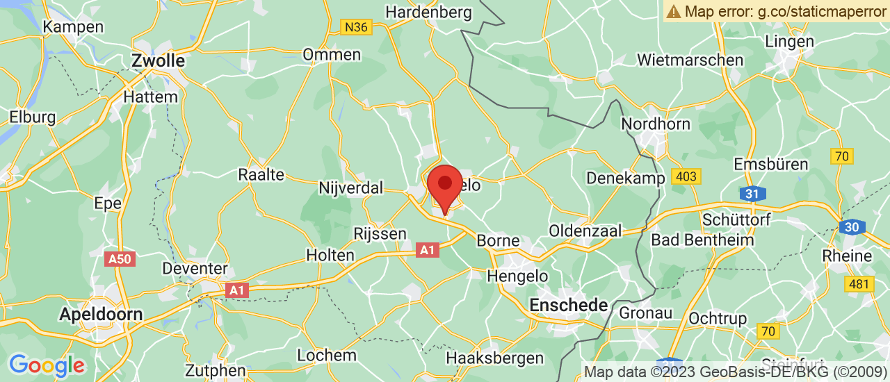 Google maps locatie van AutoHaarhuis Almelo