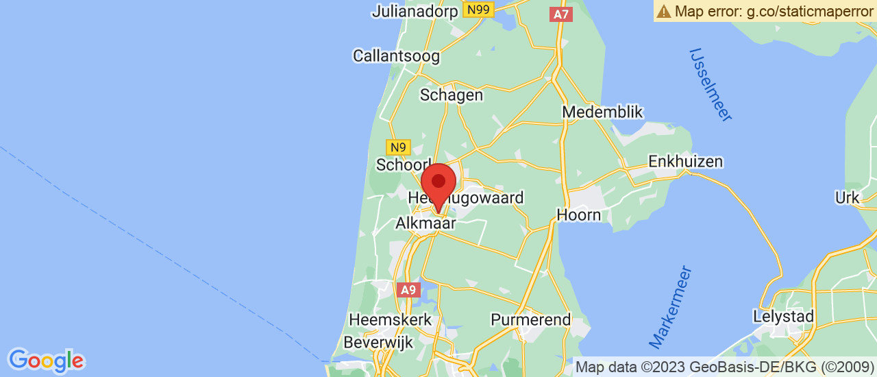 Google maps locatie van Gomes Noord-Holland B.V. Alkmaar