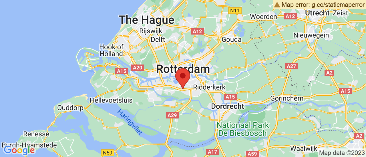 Google maps locatie van Audi Centrum Rotterdam