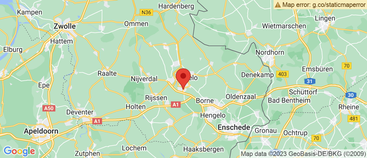 Google maps locatie van Autobedrijf K. Drent Almelo B.V.