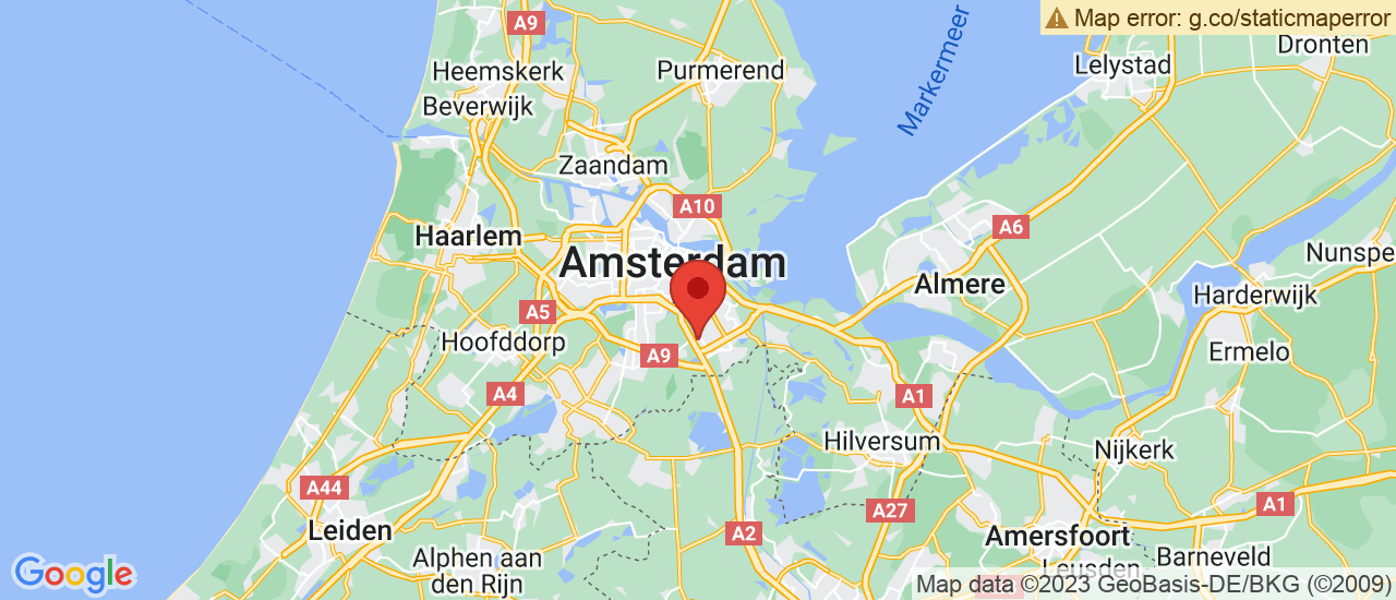 Google maps locatie van A-Point VOLKSWAGEN Amsterdam