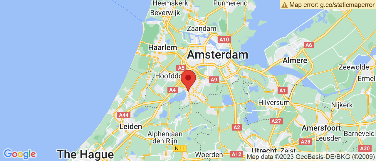 Google maps locatie van Nieuwendijk Aalsmeer