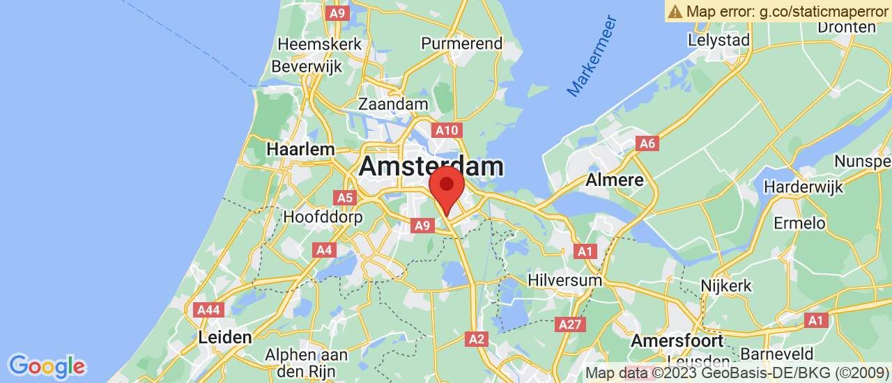 Google maps locatie van Bangarage Amsterdam Zuidoost B.V.