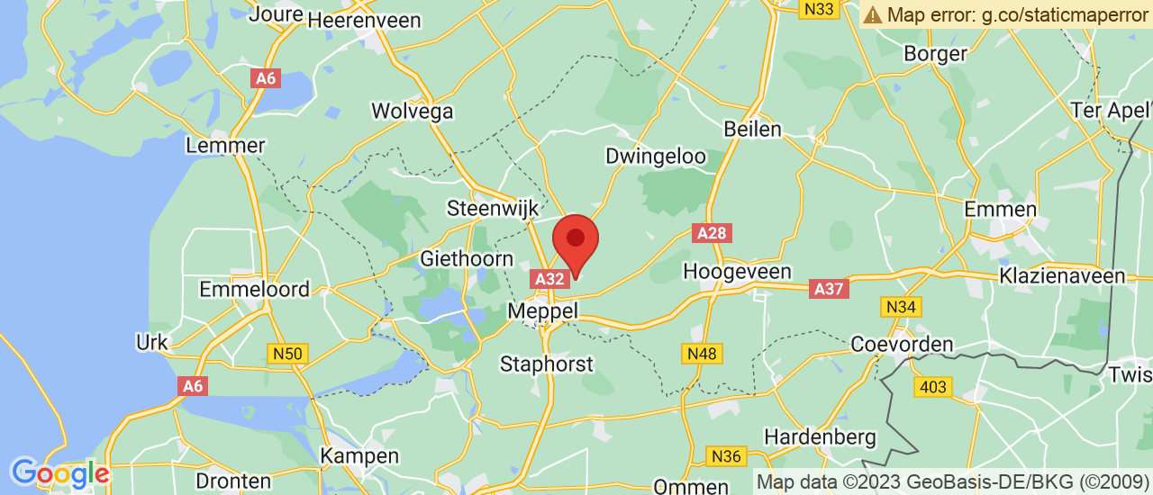 Google maps locatie van Autobedrijf Huisman de Graaf