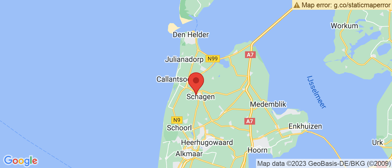 Google maps locatie van Bedrijfswagens Schagen