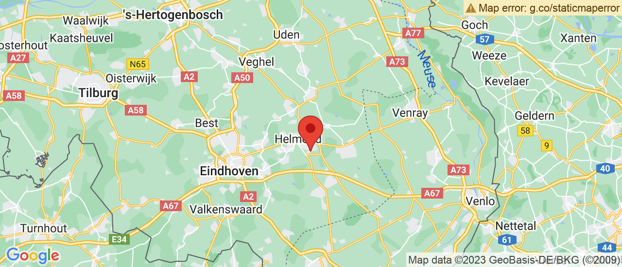 Google maps locatie van VDNS Suzuki Helmond