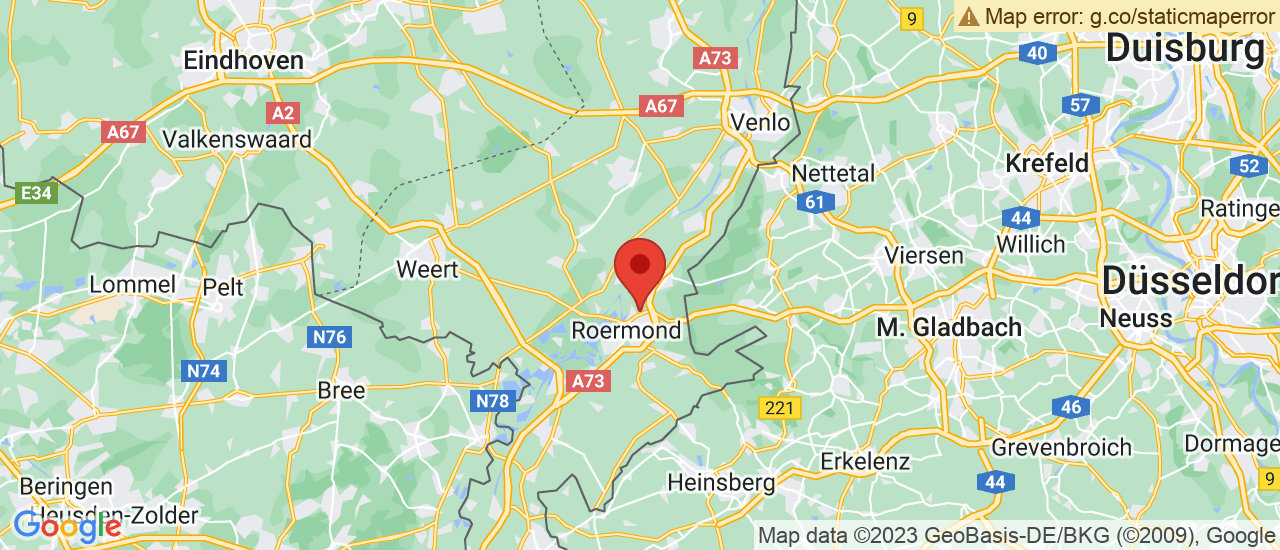 Google maps locatie van Autobedrijf Lennaerts Roermond BV.