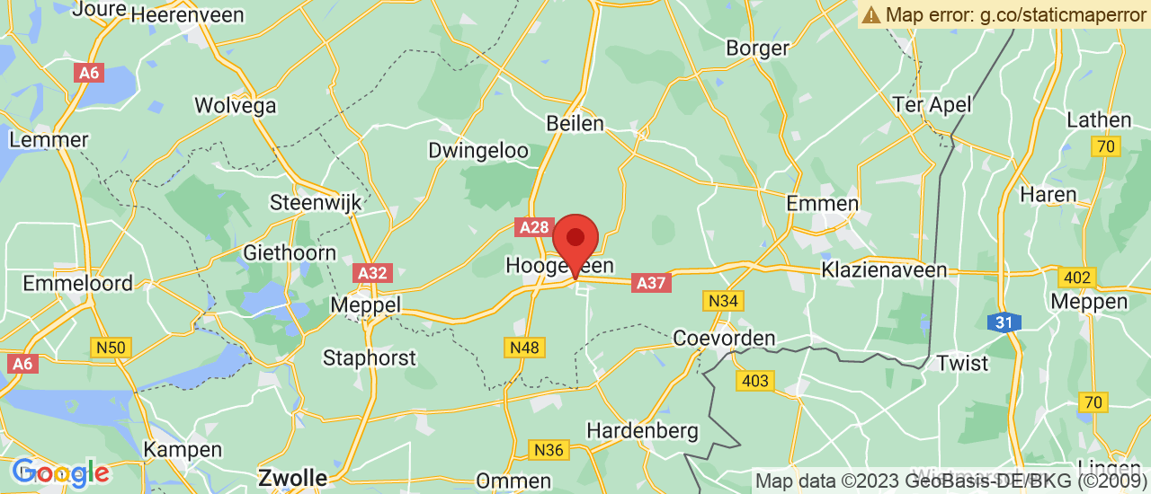 Google maps locatie van Jager Motoren