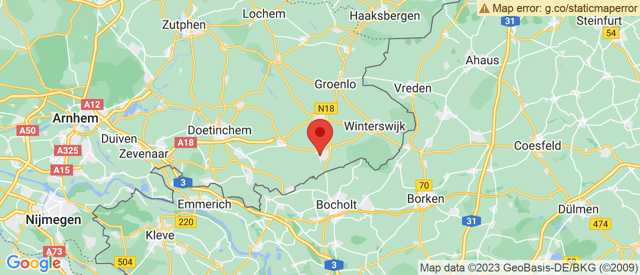 Google maps locatie van Sjaak van Huenen Auto's